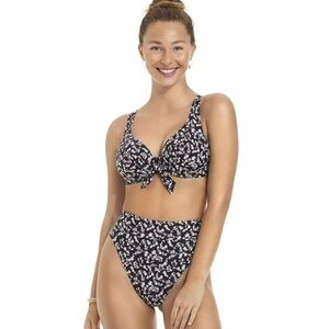 NWT CAMIO MIO Bikini US 34G/UK 34F Floral Bikini Swim Top & Bottom Sz Small